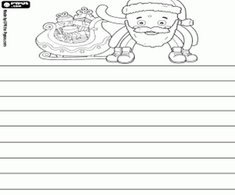Letter To Santa Coloring Page - Part 3